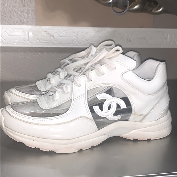 chanel sneakers see through